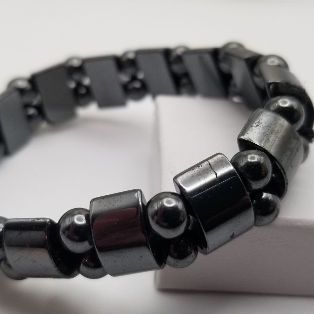 Hematite midnight black healing bracelet B215